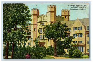 1948 Women's Memorial Hall Indiana University Bloomington Indiana IN Postcard