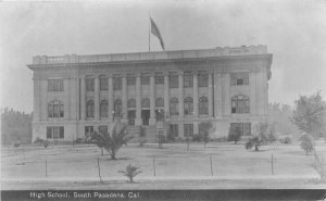 Postcard RPPC California Pasadena High School occupational 23-13314