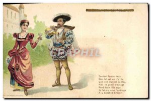 Postcard Old Advertisement Source Badoit