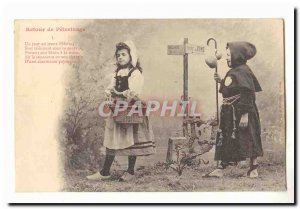 Old Postcard Return of pilgrimage rome Bellevue Road