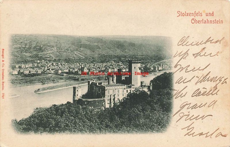 Germany, Lahnstein, Stolzenfels und Oberlahnstein, Stengel 1897