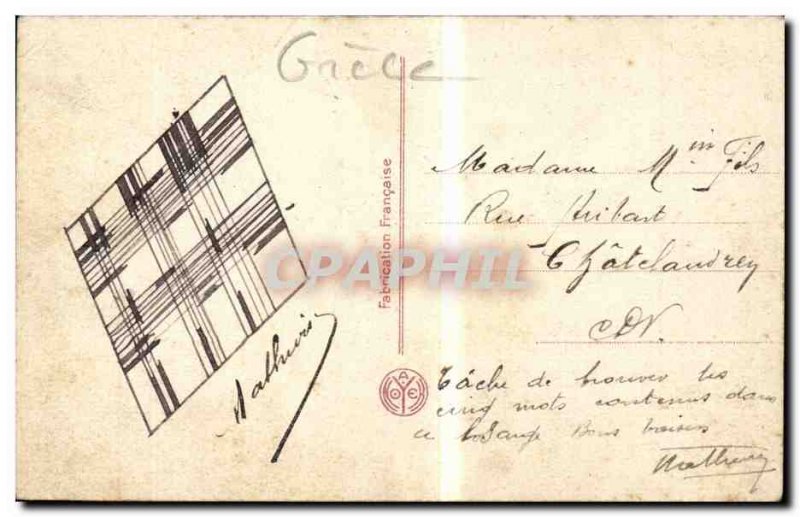 Old Postcard Greece Greece Corfu Panorama