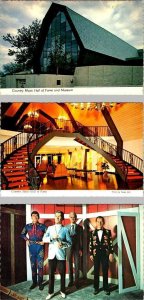 3~4X6 Postcards Nashville TN Tennessee ORIGINAL COUNTRY MUSIC HALL OF FAME Views