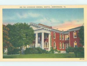 Unused Linen HOSPITAL SCENE Harrisonburg Virginia VA W2760