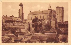 BF4244 le grand pressigny vue genrale du chateau france