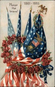 Tuck Decoration Day Civil War American Flag Patriotic c1910 Postcard