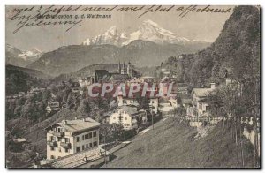Old Postcard Berchtesgaden g Watzman
