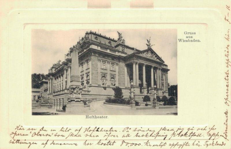 Germany Gruss aus Wiesbaden Hoftheater 02.59