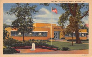 Canton Ohio WHBC Broadcasting Radio Station Vintage Postcard AA57627