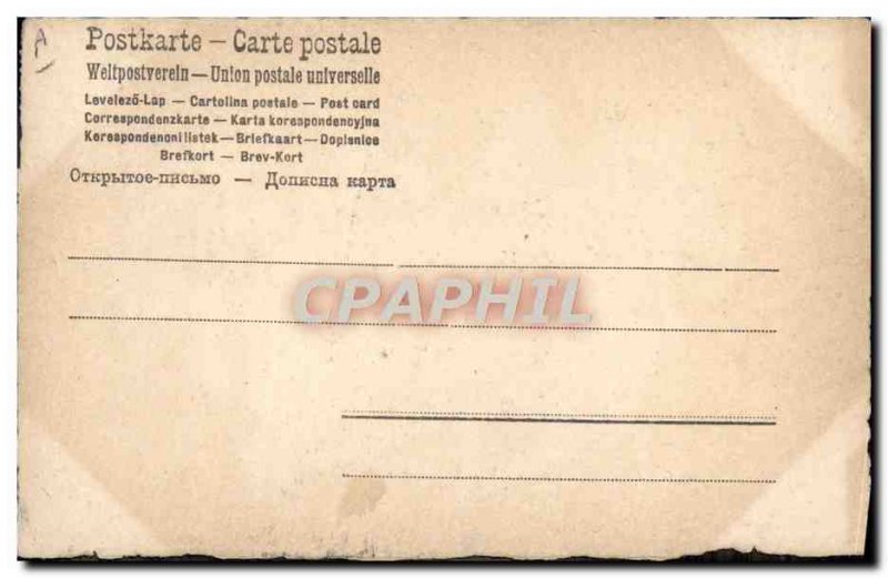 Postcard Old Carriages Dog