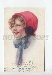 3176481 Little Miss Mischief Girl by BARBER Vintage Carlton PC