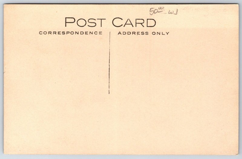 Milford Indiana~Actual Trolley E Side of Main St~Henry Erick Grocery~Barber RPPC