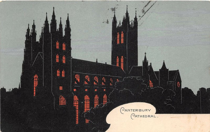 uk41217 canterbury cathedral  uk color novelty