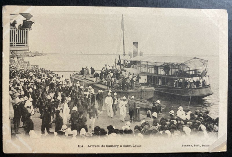 Mint French Senegal Real Picture Postcard Samory Arrival To Saint Louis