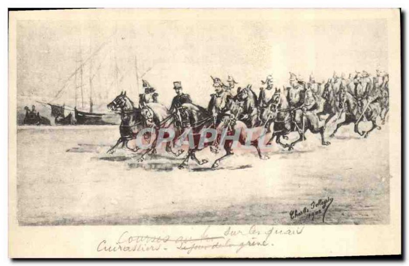 Old Postcard Army Cuirassiers
