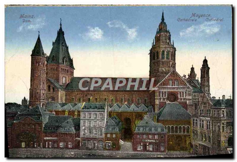 Old Postcard Mainz Dom