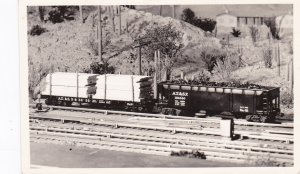 Trains Santa Fe Railway Freight Cars Real Photo