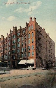 Postcad Savery Hotel Des Moines Iowa IA