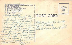 C51/ Henderson Kentucky Ky Postcard 1941 Large Letter Linen Greetings from