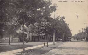 South Street Jackson Ohio 1910 postcard