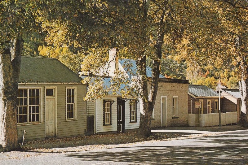 Arrowtown Chalets New Zealand Pioneer Buildings Postcard