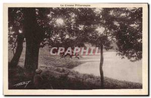 Old Postcard Creuse Under the chestnut Chambon