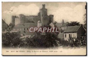 Surroundings of Vichy - Billy - The Ruins of Chateau Old Postcard