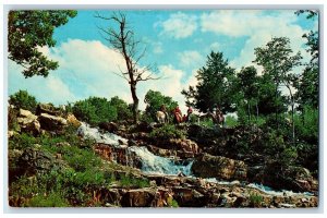 1971 Little Otter Falls Horsemen Nature Cherokee Village Arkansas AR Postcard