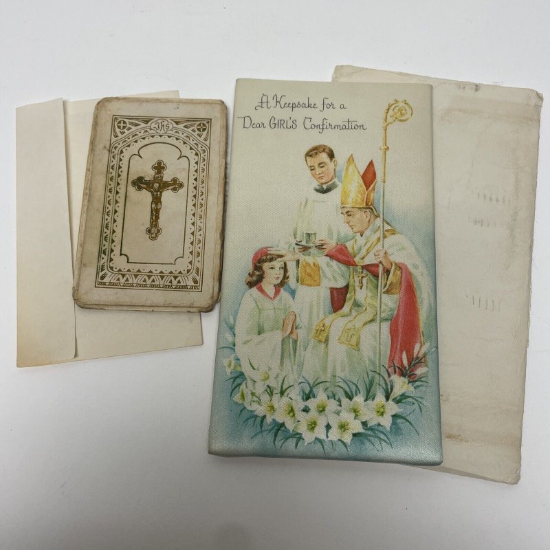 Lot of 11 Catholic/Christian Religious Ephemera - Brochures, Prayer Cards, Book