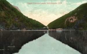 Vintage Postcard 1909 Upper Cascade Lakes Adirondacks Mountain New York NY