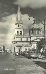 Postcard RPPC Photo Mexico 1940s Cathedral Guadalajara 22-14274