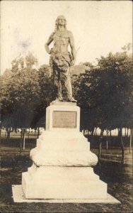 Native American Indian State Chief Oshkosh c1910 Real Photo Postcard