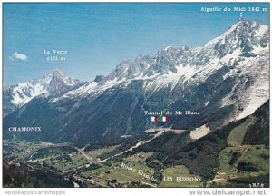 France Chamonix Mont Blanc Panorama Aiguille du Midi