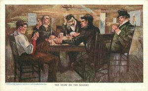 C-1910 Poker Card game gambling Edward Gross artist impression Postcard 22-1071