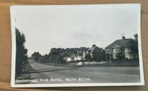 VINTAGE UNUSED RPPC PC - HARBOROUGH ROAD NORTH, WHITE HILLS, SCOTLAND - CREASED