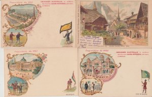 PARIS Exposition EXPO 1900 France 137 Vintage LITHO Postcards (L5979) 