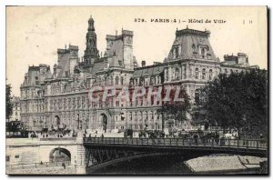 Postcard Old Paris City Hall