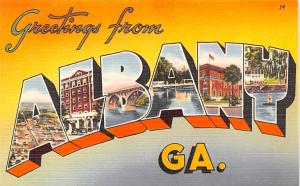 Greetings from Albany Georgia USA Unused 