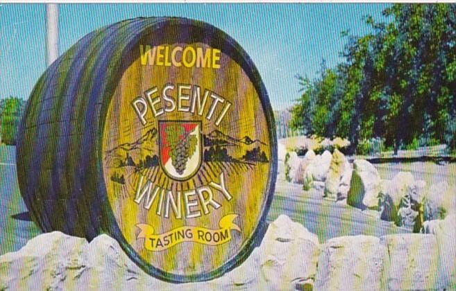 California Templeton Entrance To Pesenti Winery & Tasting Room On Vineyar...