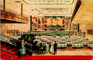 Vtg 1950s Sheraton Hall Hotel Ballroom Sheraton Park Washington DC Postcard