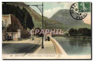 Old Postcard Grenoble Gate Tronche and Saint Eynard