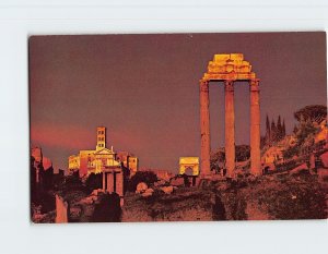 Postcard The Roman Forum, Pan Am, Rome, Italy