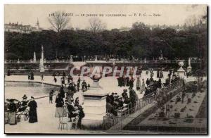 Paris - 6 - The Luxembourg Gardens Old Postcard