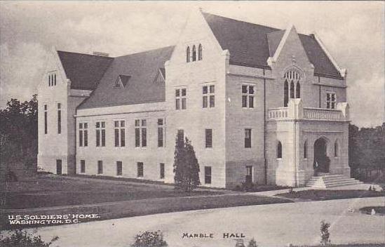 Washington DC U S SOldiers Home Marble Hall Albertype