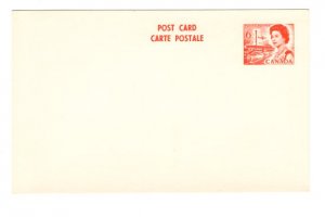 Postal Stationery Postcard Elizabeth II 6 Cent Orange Postcard, Canada