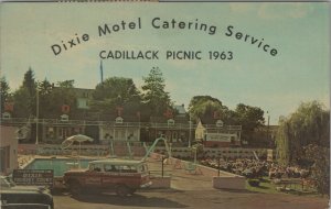 1963 Dixie Motel Catering Service Cadillack Picnic Greencastle Pennsylvania C348 