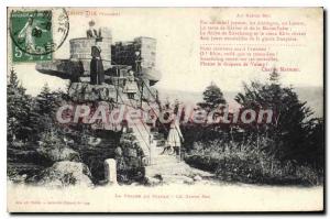 Old Postcard Saint Die Vosges The Devil's Chair