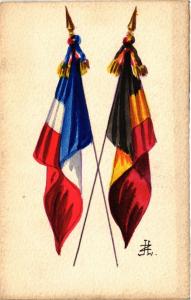 CPA AK Militaire - Flags - Drapeaux (695165)
