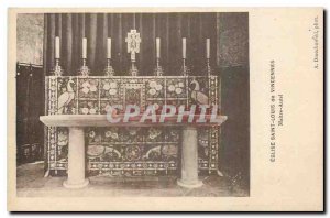 Old Postcard Church of Saint Louis Vincennes Altar