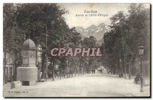 Old Postcard Luchon Entree L & # 39Allee d & # 39Etigny